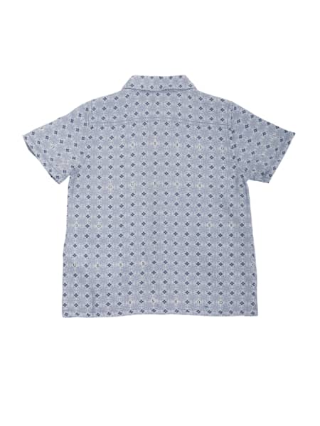 Printed Linen-Blend Shirt (3M-7)