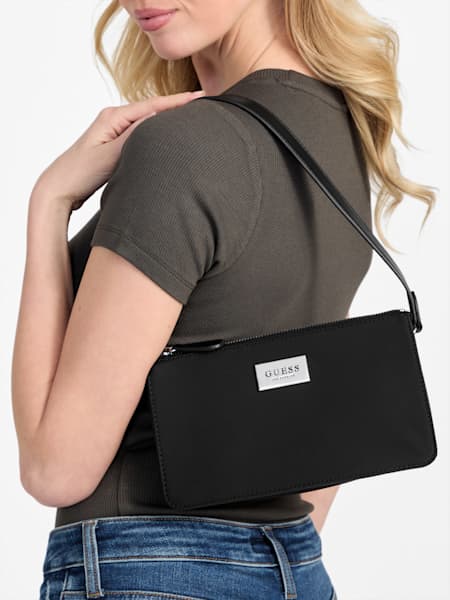 Adie Nylon Mini Top-Zip Shoulder Bag