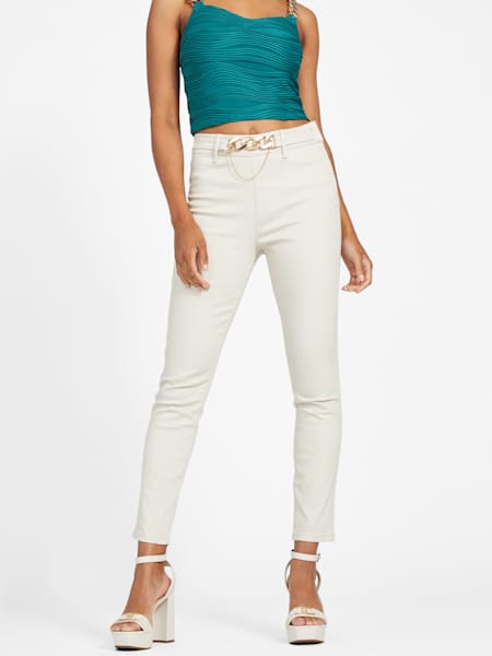 Salome High-Rise Chain Skinny Jeans
