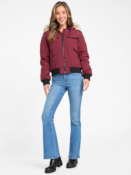 Eco Dustina Hooded Padded Jacket