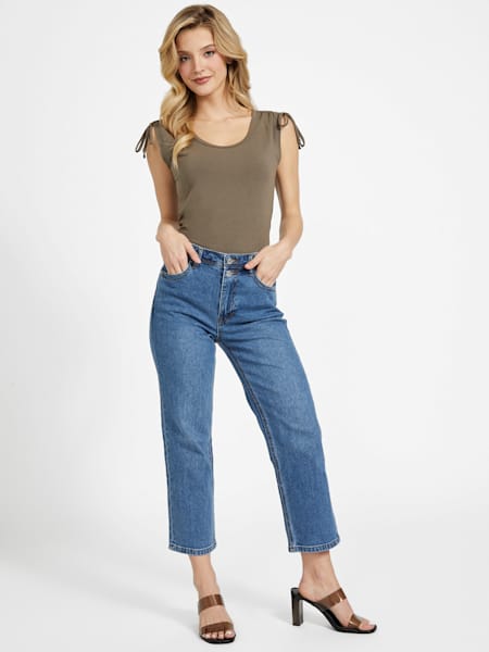 April Cropped Straight Jeans