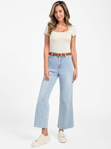 Sandie Wide Leg Denim Pants