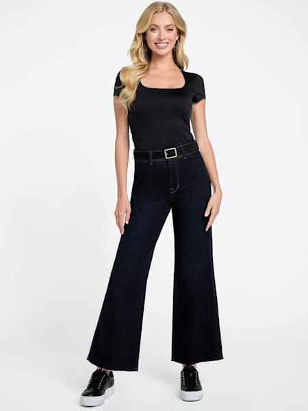 Sandie Wide Leg Denim Pants