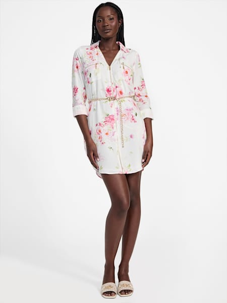 Elina Printed Belted Dress
