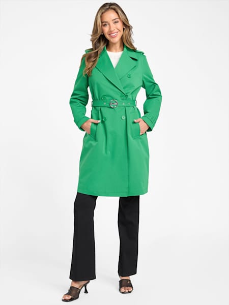 Ally Double-Breasted Trench
