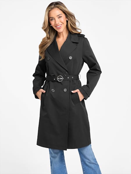 Ally Double-Breasted Trench