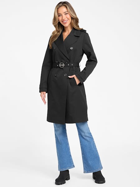 Ally Double-Breasted Trench