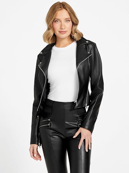 Jackson Faux-Leather Moto Jacket