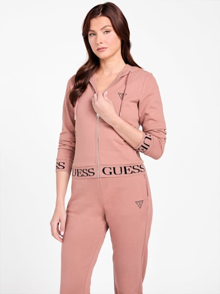 Alessia Full-Zip Logo Hoodie