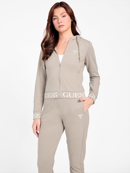Alessia Full-Zip Logo Hoodie