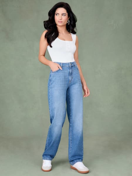 Victoria High-Rise Straight Jeans