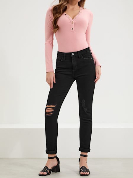 Eco Liberty Distressed Skinny Jeans