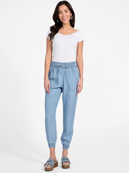 Harper Chambray Joggers