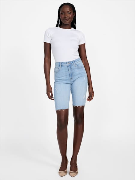 Keira High-Rise Bermuda Shorts