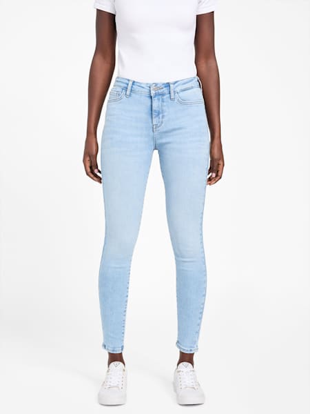 Eco Serena Mid-Rise Bling Pocket Skinny Jeans