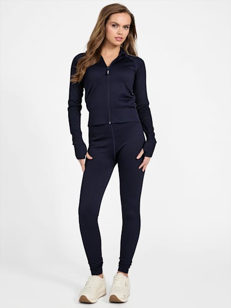 Cordova Rib-Knit Zip Jacket