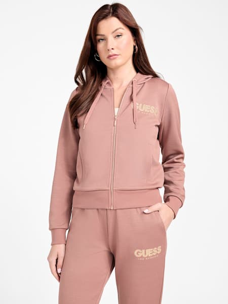 Casandra Jacquard Zip Hoodie