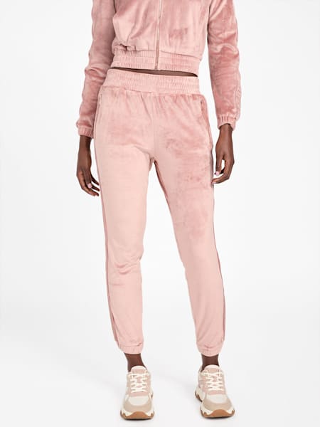 Eco Janess Logo-Tape Velour Joggers