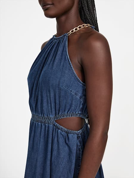 Isabel Chambray Maxi Dress