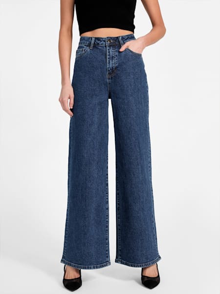 Lisbeth Wide Leg Denim Pants