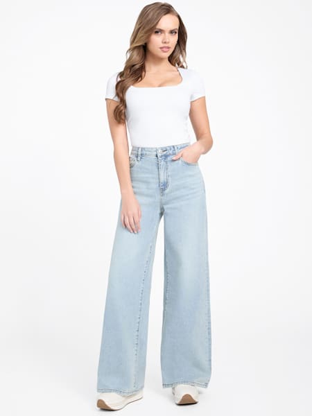 Lisbeth Wide Leg Denim Pants