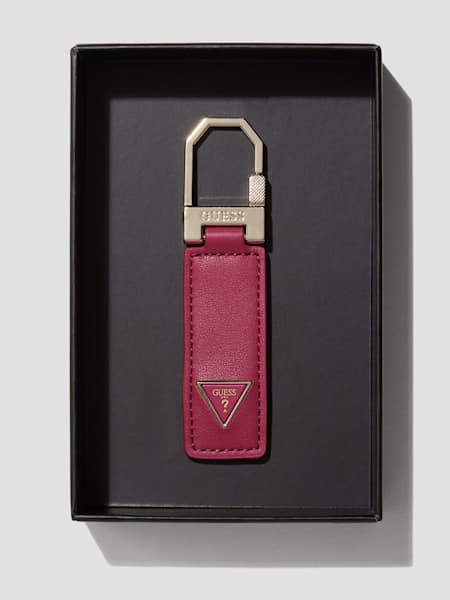 Faux-Leather Key Ring