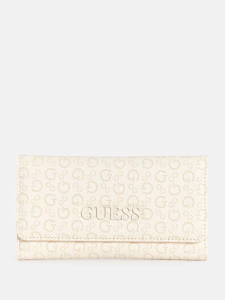 Bowie Debossed Logo Slim Clutch Wallet