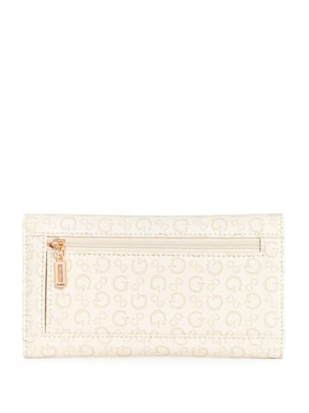 Bowie Debossed Logo Slim Clutch Wallet