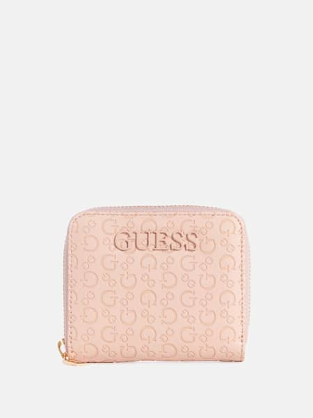 Bowie Debossed Zip-Around Wallet