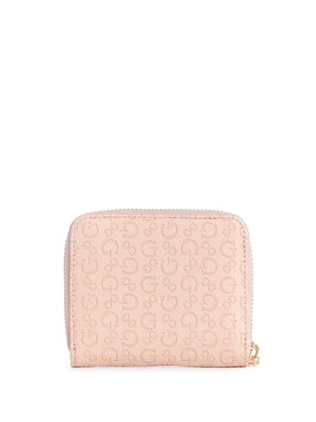 Bowie Debossed Zip-Around Wallet