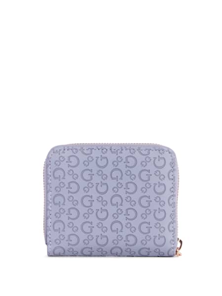 Bowie Debossed Zip-Around Wallet