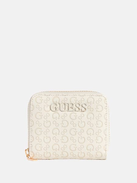 Bowie Debossed Zip-Around Wallet