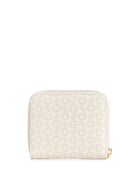 Bowie Debossed Zip-Around Wallet