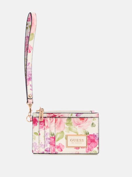 Abree Floral Card Case Wristlet