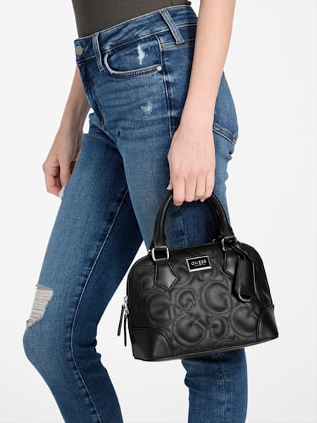 Balgaire Quilted Dome Satchel