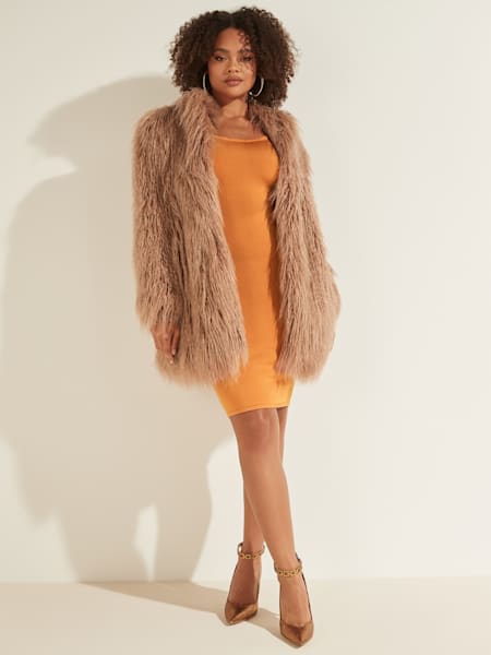 Women S Jackets Coats Guess, Fur Coat Uk Womens