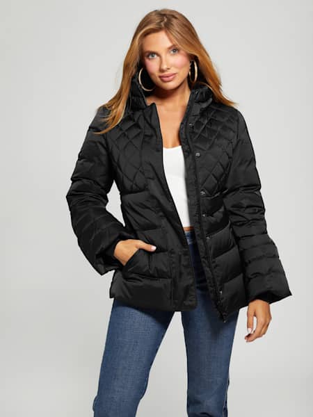 Guess Vona Jacket in Black Womens Clothing Jackets Casual jackets 