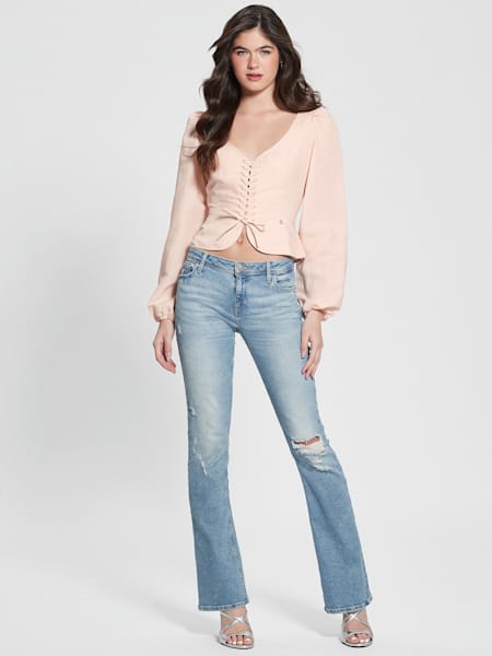 Federica Lace-Up Top