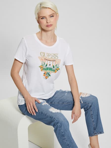 Eco GUESS Mansion Easy Logo Tee