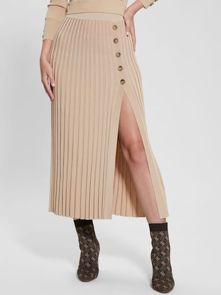 Shopie Pleated Sweater Skirt