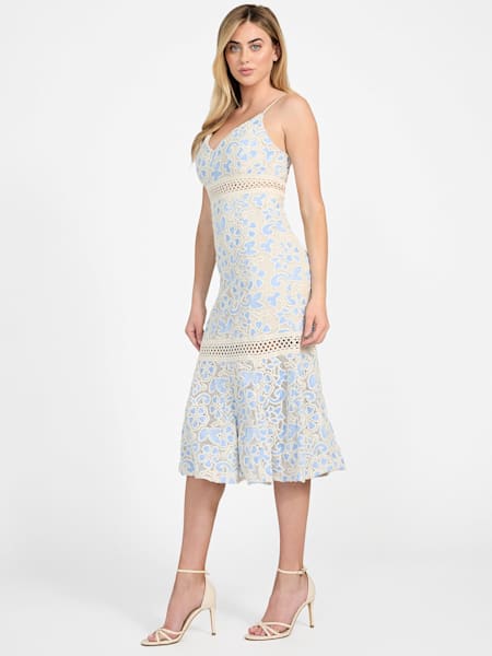 Gia Halter Lurex Dress