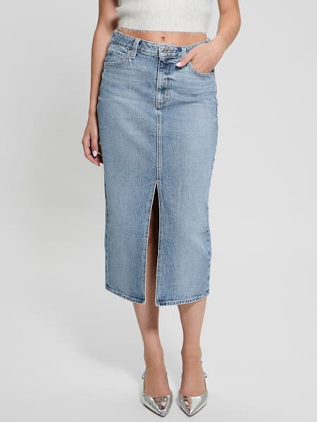 Image 207: Eco Mila Midi Denim Skirt