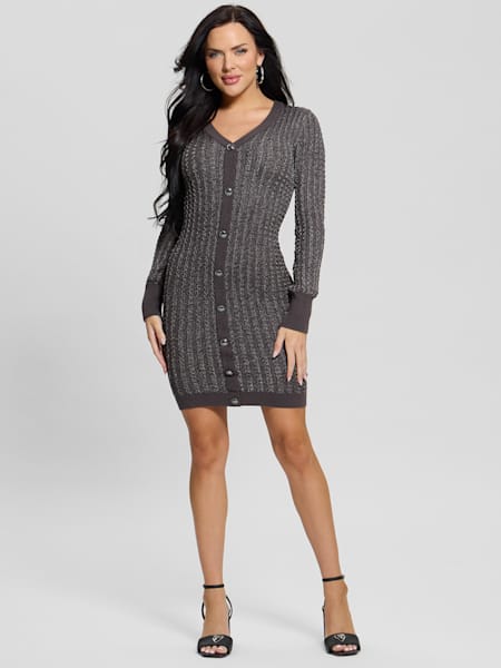 Image 199: Josie Button Sweater Dress