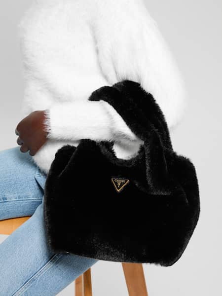 Image 249: Samia Faux-Fur Small Tote