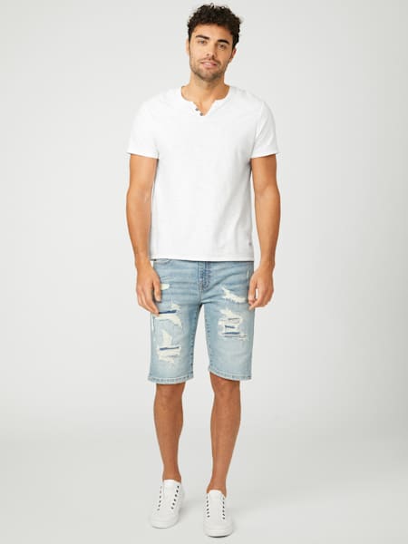 Burton Rip-and-Repair Denim Shorts