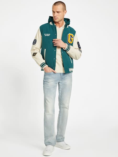 Mark Hooded Varsity Jacket