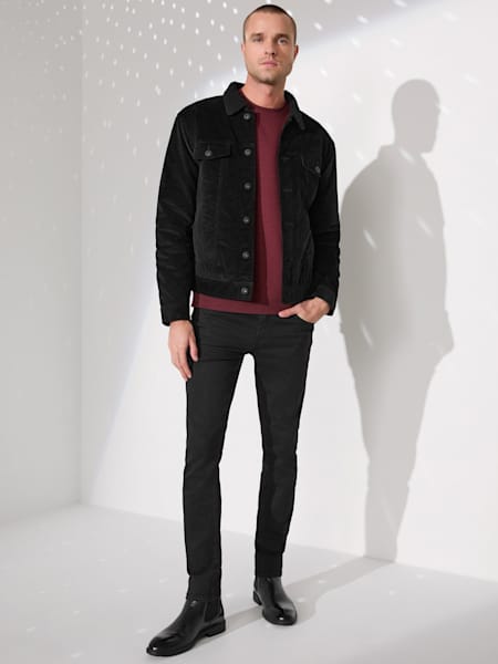 Brent Sherpa Corduroy Jacket | GUESS Factory