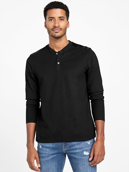 Rickor Logo-Tape Henley Tee