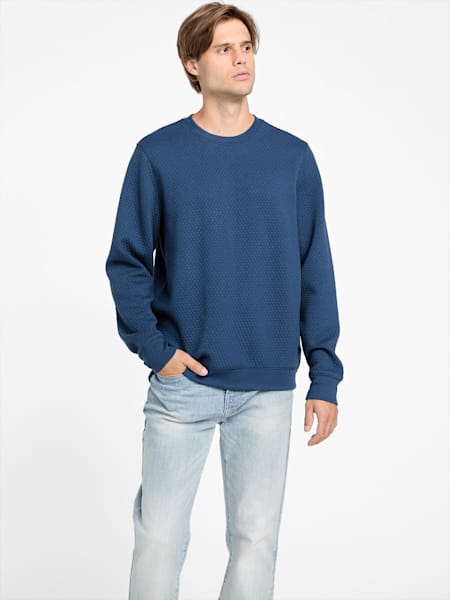 Omar Jacquard Crewneck Pullover