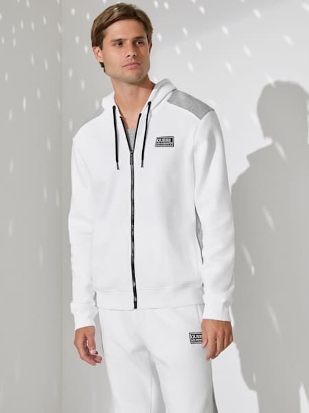 Veste à capuche zippée contrasté éco David